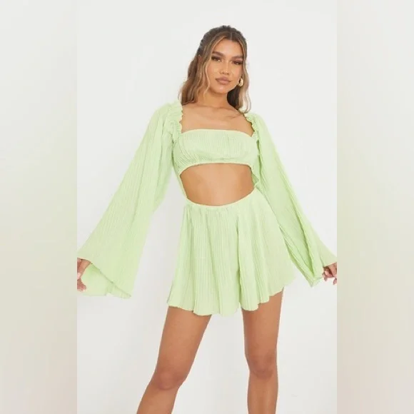 PrettyLittleThing Pants Jumpsuits Nwt Plt Pleated Long